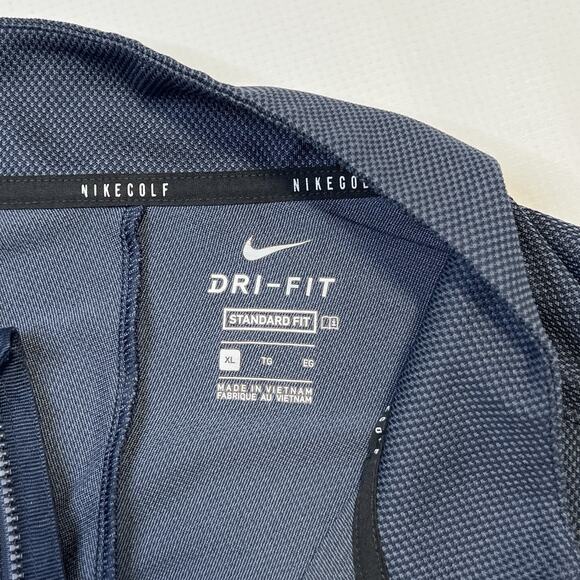 Nike Vapor Half Zip Pullover Shirt Mens XL Long Sleeve Golf Dri-FIT Blue CU9828 - Picture 7 of 14